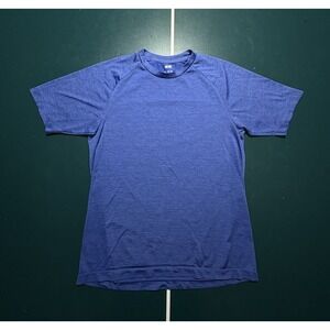 Uniqlo Dry Ex‎ T Shirt Men's Medium Blue Crewneck Short Sleeve Performance